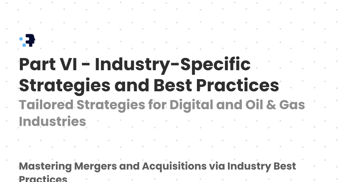 Strategy Vi Part VI - Industry-Specific Strategies and Best Practices | Mastering ...